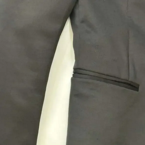 Zara Basic Collection Black One-Button Blazer Small - Picture 4 of 13